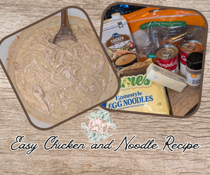 Easy One Pot Chicken and Noodles!