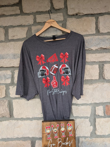 3x, Short Sleeve, Unisex, Football Ohio Cheer