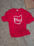 Size 4x, Unisex, State of Ohio Short Sleeve