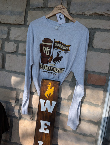 Size Large, Unisex, Long Sleeve, Stanley WJ on Ash