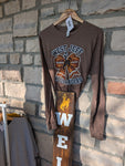 Size Medium, Unisex, Long Sleeve, Roughrider football bow