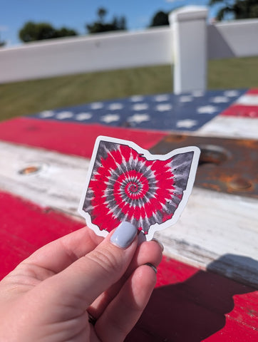 Ohio Die Cut Sticker- 2.5 inches x 2.5 inches