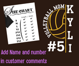 Brown and Gold Volleyball Mom Shirt!