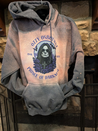 Hand Bleached Hoodie-Unisex Size large