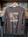 Size Small, Unisex, Long Sleeve, Bleach Flecked Stanley WJ