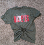 Large-Unisex-Short Sleeve- Printed/stitched buckeyes