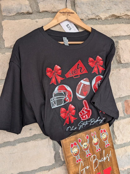 xLarge-Unisex-Short Sleeve-Ohio cheer/football