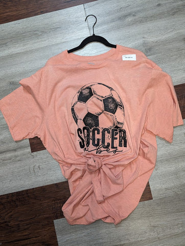 Size 3x, Unisex, Bella Canvas Heather sunset soccer shirt