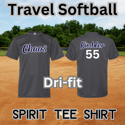 Chaos- Girls travel Softball-Spirit Shirt!