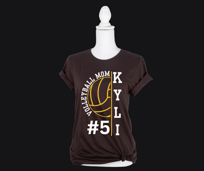 Brown and Gold Volleyball Mom Shirt!
