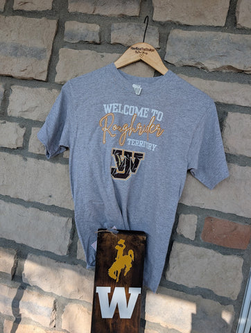 Size Youth large, Short Sleeve, Grey West Jefferson Roughriders Territory
