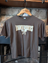 Size Youth Small, Short Sleeve, Brown Roughrider Bow