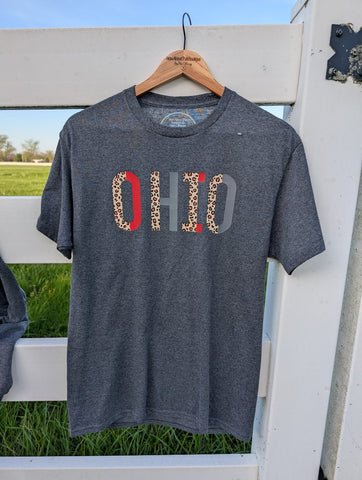 BOHO Ohio on Black Heather Unisex Short Sleeve Sm-3x