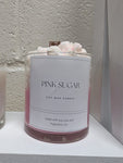 Pink Sugar Soy wax Candle- 8 ounce Candle Jar