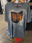Xlarge-Bleached Tee- Short Sleeve Tiger Ohio